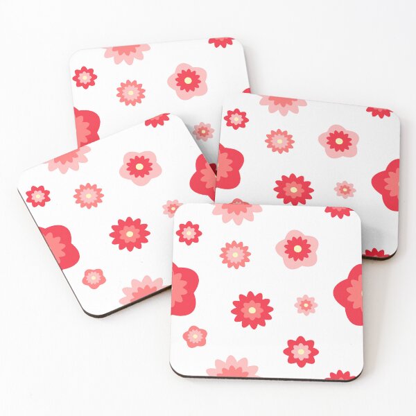 Item preview, Retro Red Pink Flower Color Burst Starburst Pattern designed and sold by Simply Magic Supply.