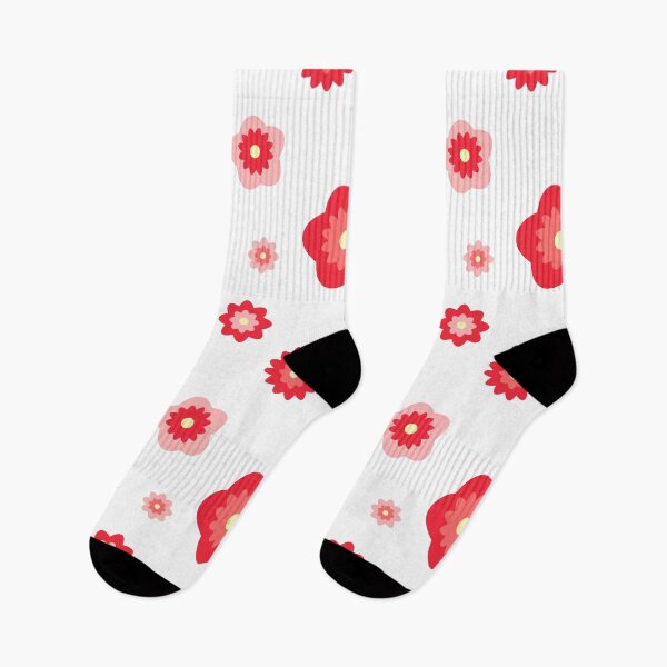 Item preview, Retro Red Pink Flower Color Burst Starburst Pattern designed and sold by Simply Magic Supply.