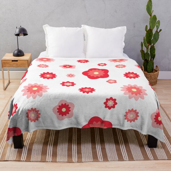 Item preview, Retro Red Pink Flower Color Burst Starburst Pattern designed and sold by Simply Magic Supply.