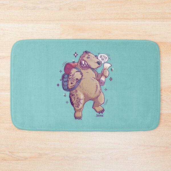Item preview, Beary Adventurous the Curious Bear Hiker designed and sold by SPIRIMAL.