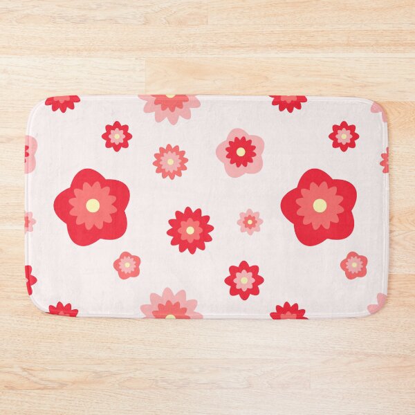 Item preview, Retro Red Pink Flower Color Burst Starburst Pattern designed and sold by Simply Magic Supply.