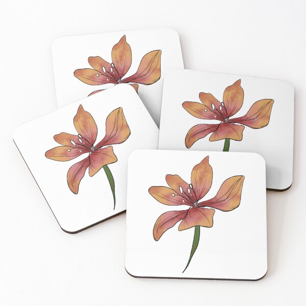 Item preview, Lily Flower Watercolor Digital Painting designed and sold by Shery's Studio.