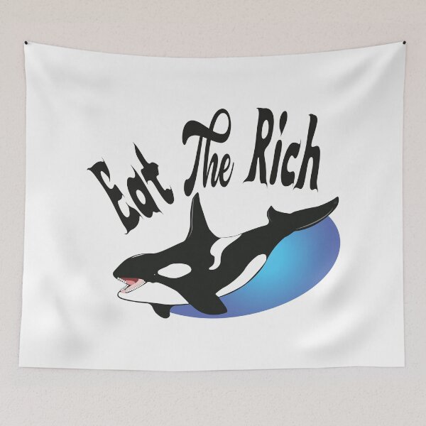 Item preview, Eat The Rich, Orca, Yacht Killer Shirt, by DAM Creative, designed and sold by DAM Creative ⭐⭐⭐⭐⭐.
