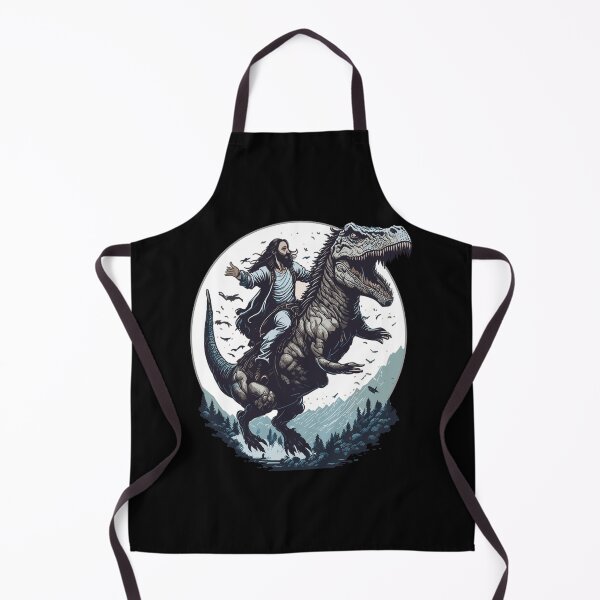 Item preview, Jesus on a Dinosaur Funny Religious Memes Humorous Christian designed and sold by MerchLovers.