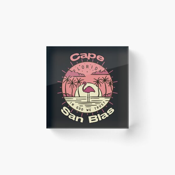 Item preview, Cape San Blas Florida Flamingo Retro Sunset designed and sold by JacoBeatzShop.