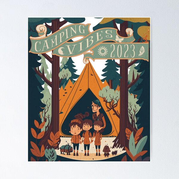 Item preview, camping vibes 2023 designed and sold by ThiagoSDantas.