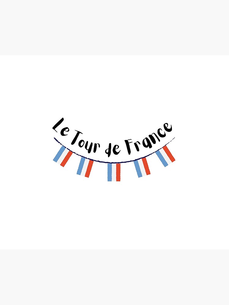 Housse de couette for Sale avec l'œuvre « Le Tour de France, Drapeaux  Français Bunting mignon » de l'artiste emcazalet