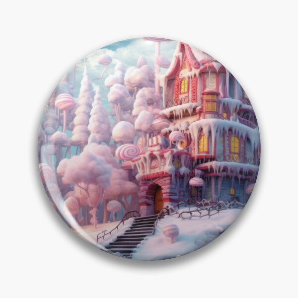 Item preview, Snowy landscape with candy house: A winter charm designed and sold by Belltwon.