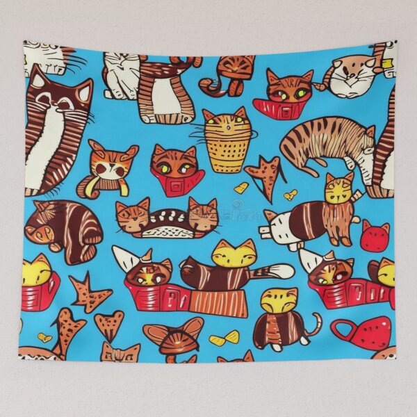 Item preview, Cat Kitty Kitten cute Patern  designed and sold by GLORY-LIFE.
