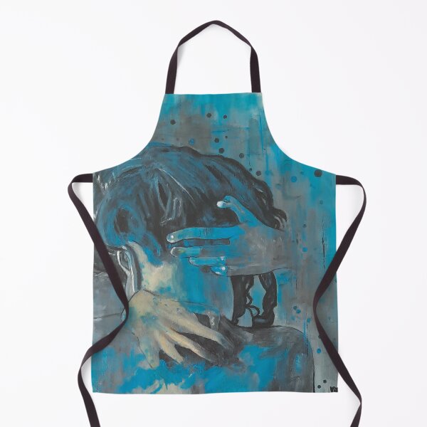Item preview, Portrait woman face colore blue designed and sold by Lartdubeau.