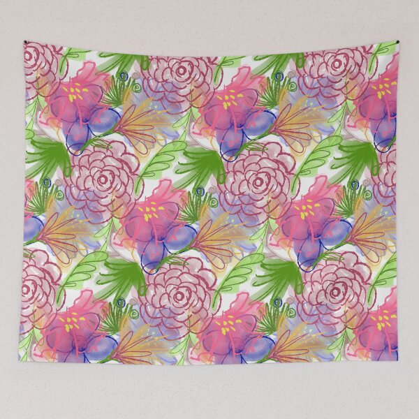 Artikelvorschau, Entwerfen Sie bunte Blumen in digitalem Aquarell entworfen und verkauft von stefaniagil.