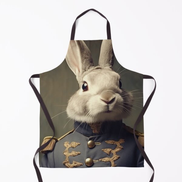 Item preview, Cute Rabbit in Military Uniform, Pet Renaissance Portrait designed and sold by Futuriddle.