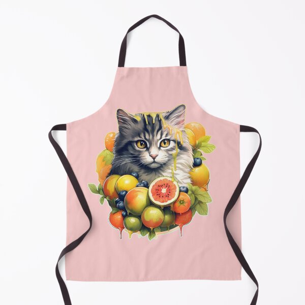Item preview, Cat in fruit, cute cat art, cat lover designed and sold by ArtHideaway.