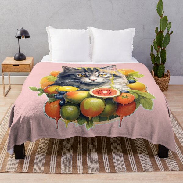 Item preview, Cat in fruit, cute cat art, cat lover designed and sold by ArtHideaway.