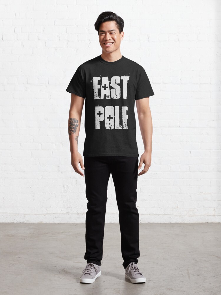 Thumbnail 3 of 7, Classic T-Shirt, East Pole WHITE designed and sold by StudioDestruct.
