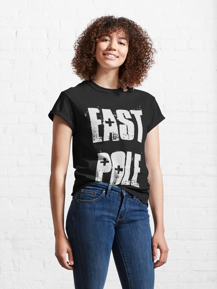 Thumbnail 4 of 7, Classic T-Shirt, East Pole WHITE designed and sold by StudioDestruct.
