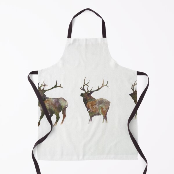 Item preview, Watercolor painting elk fine art home decor landscape art designed and sold by rfoxphoto.