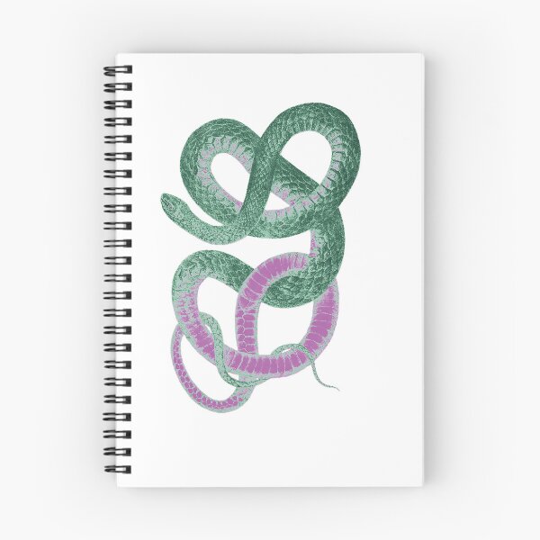 Item preview, Snake - Psammophis flagelliformis, Whipsnake, green and pink designed and sold by DreamingBeetle.