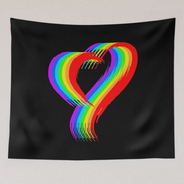 Item preview, Rainbow Heart Pride Pop Art V1 designed and sold by RetrospectUK.