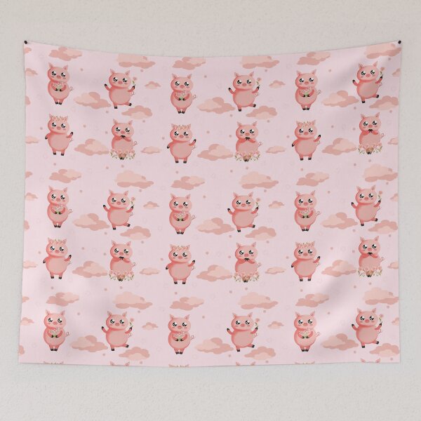 Item preview, Cute piggy print designed and sold by TalkingWallsGe.