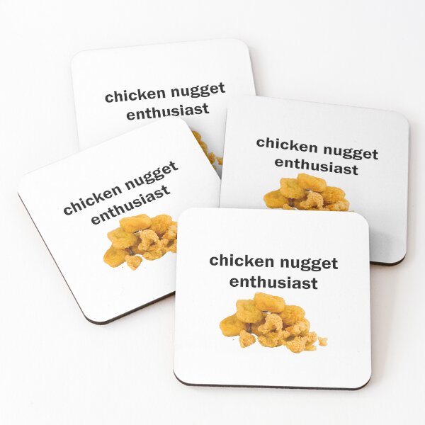 Item preview, chicken nugget enthusiast sticker chicken nugget shirt designed and sold by emking5100.