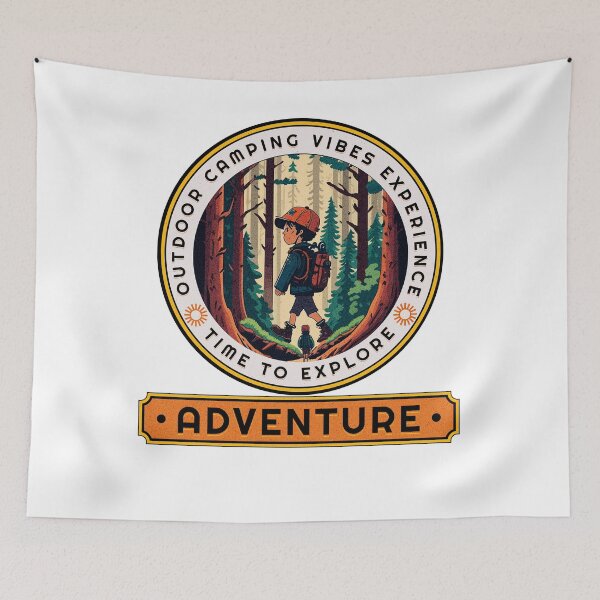 Item preview, Adventure Awaits: Embrace the Outdoor Camping Vibes designed and sold by ThiagoSDantas.
