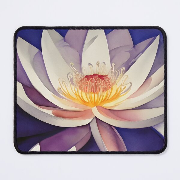 Item preview, Lotus Flower on Purple Background designed and sold by AuroraSpringer.