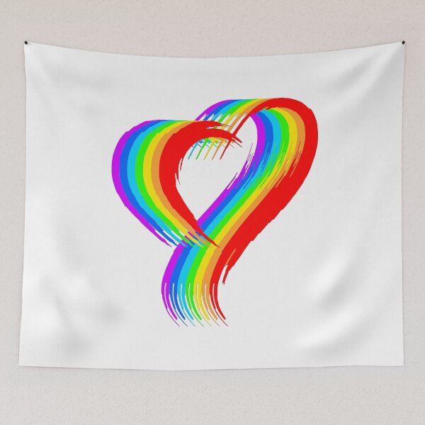 Item preview, Rainbow Heart Pride Pop Art V2 designed and sold by RetrospectUK.
