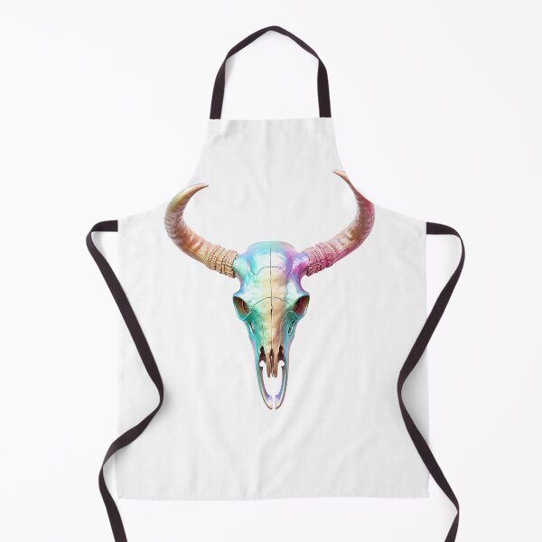 Artikelvorschau, Schillernder Regenbogen-Longhorn-Schädel entworfen und verkauft von cult24.