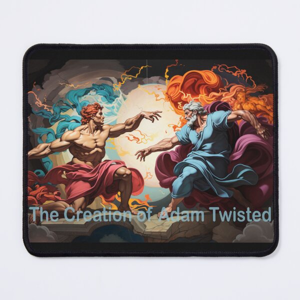Item preview, Twist of the Divine: A Modern Take on Michelangelo's Creation of Adam designed and sold by JLCableStudio.