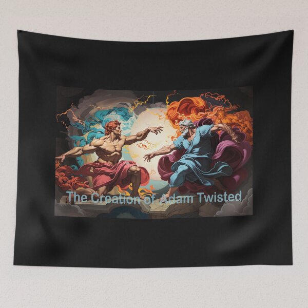 Item preview, Twist of the Divine: A Modern Take on Michelangelo's Creation of Adam designed and sold by JLCableStudio.