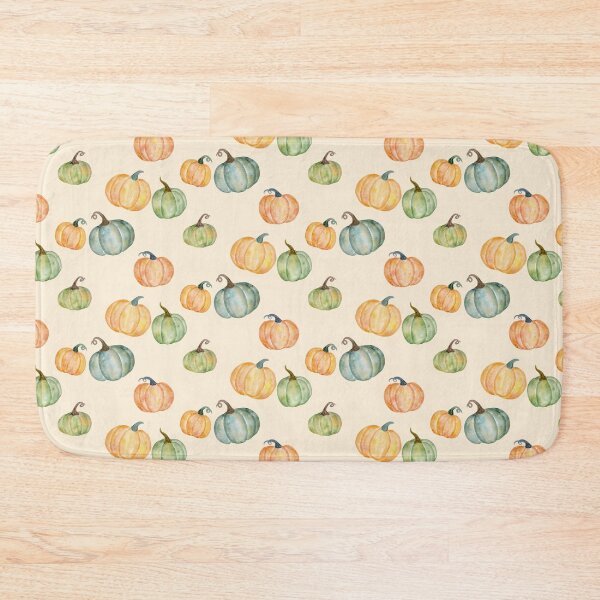 Item preview, Cute watercolor fall pumpkin designed and sold by inkbearblue.