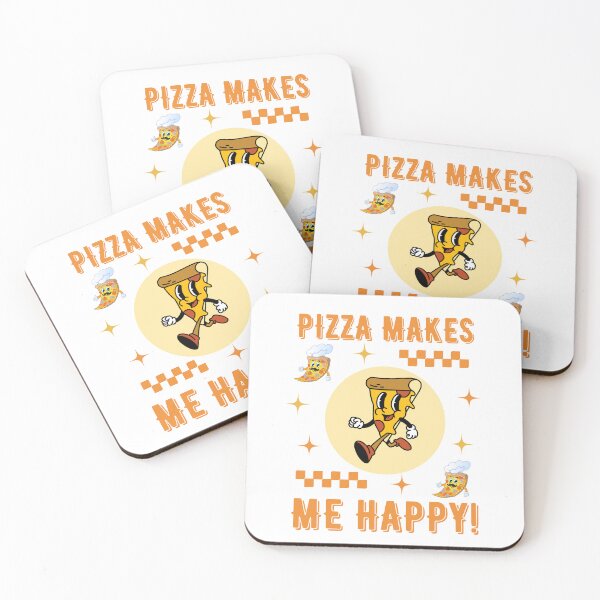 Item preview, PIZZA MAKES ME HAPPY! designed and sold by MyKinsDoodles.
