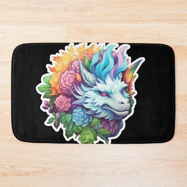 Item preview, White Floral Dragon designed and sold by SubtleSplit.