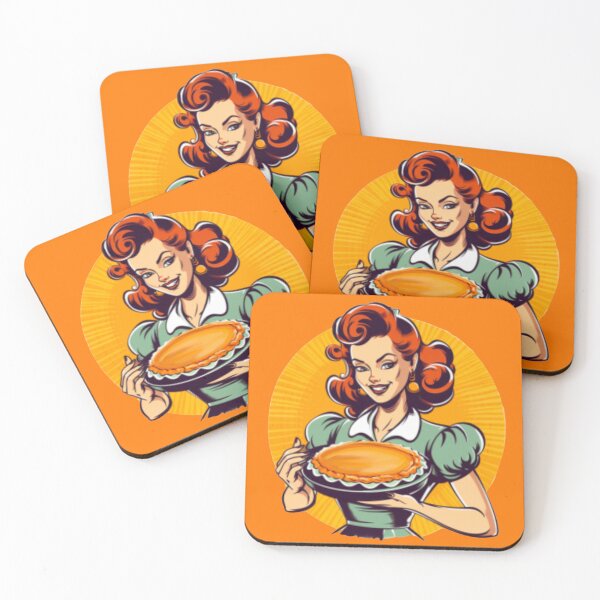 Item preview, The Perfect Pie Delight: Retro Pin-Up Girl Embracing Fall's Irresistible Charm! designed and sold by HalloweenMStore.