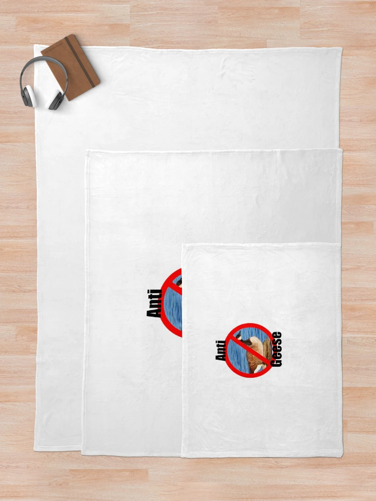 Thumbnail 5 of 6, Throw Blanket, Anti Geese designed and sold by RaspberryPunch.