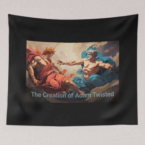 Item preview, Twist of the Divine: A Modern Take on Michelangelo's Creation of Adam designed and sold by JLCableStudio.