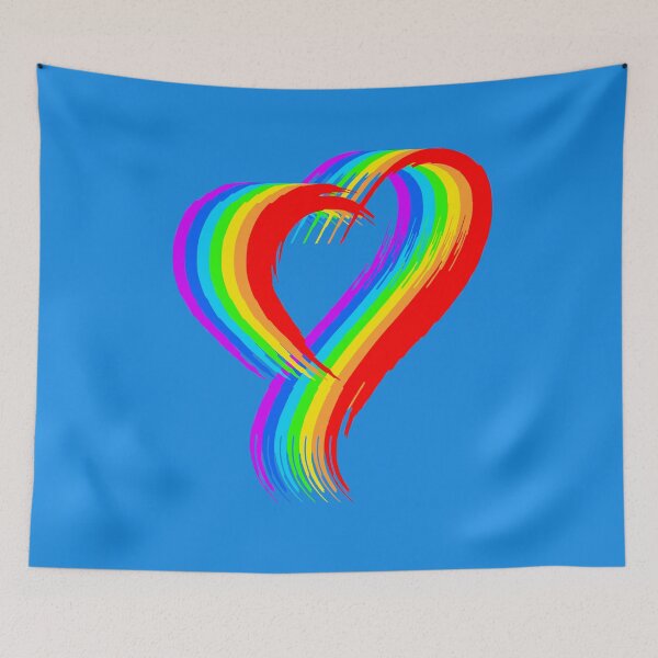 Item preview, Rainbow Heart Pride Pop Art V3 designed and sold by RetrospectUK.