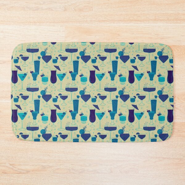 Item preview, Retro Summer Sips - Breezy Blues designed and sold by beestonestudio.