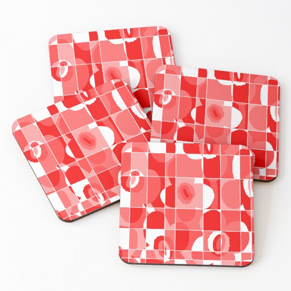 Item preview, Iconic Geometric Canadian Floral Pattern in Gradient Red designed and sold by Deutschic.