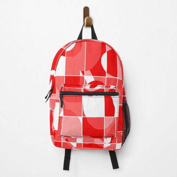 Item preview, Iconic Geometric Canadian Floral Pattern in Gradient Red designed and sold by Deutschic.
