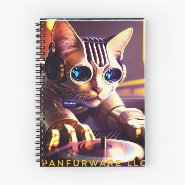 Item preview, DJ Mecha Cat designed and sold by PanfurWare-LLC.