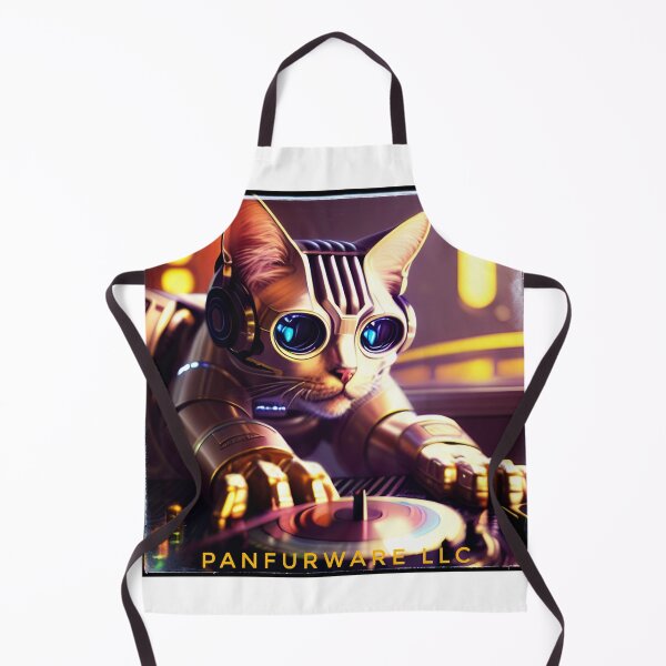 Item preview, DJ Mecha Cat designed and sold by PanfurWare-LLC.