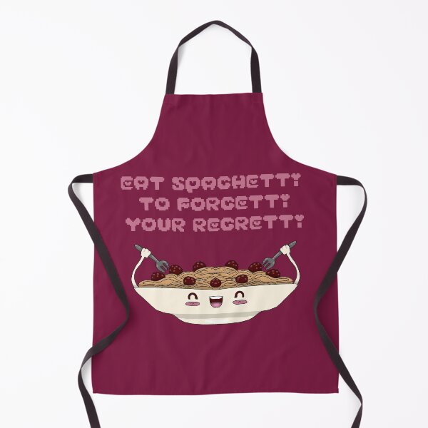 Item preview, EAT SPAGUETTI TO FORGETTI YOUR REGREETTI , FUNNY CUTE KAWAII FOOD HAPPY PASTA designed and sold by La Loca.