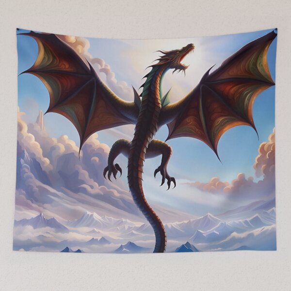 Item preview, Red Dragon in Flight designed and sold by AuroraSpringer.