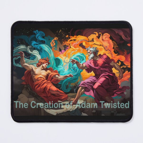 Item preview, Twist of the Divine: A Modern Take on Michelangelo's Creation of Adam designed and sold by JLCableStudio.
