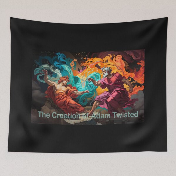 Item preview, Twist of the Divine: A Modern Take on Michelangelo's Creation of Adam designed and sold by JLCableStudio.