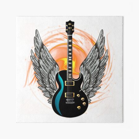 ★アウトレット★ パネルアート Fire guitar デジタルプリントアート gbrf,8x8,f,540x540-pad,450x450