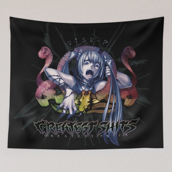 Aperçu de l'œuvre Pochette de l'album Greatest Shits d'Utsu P créée et vendue par skrunklypoop.