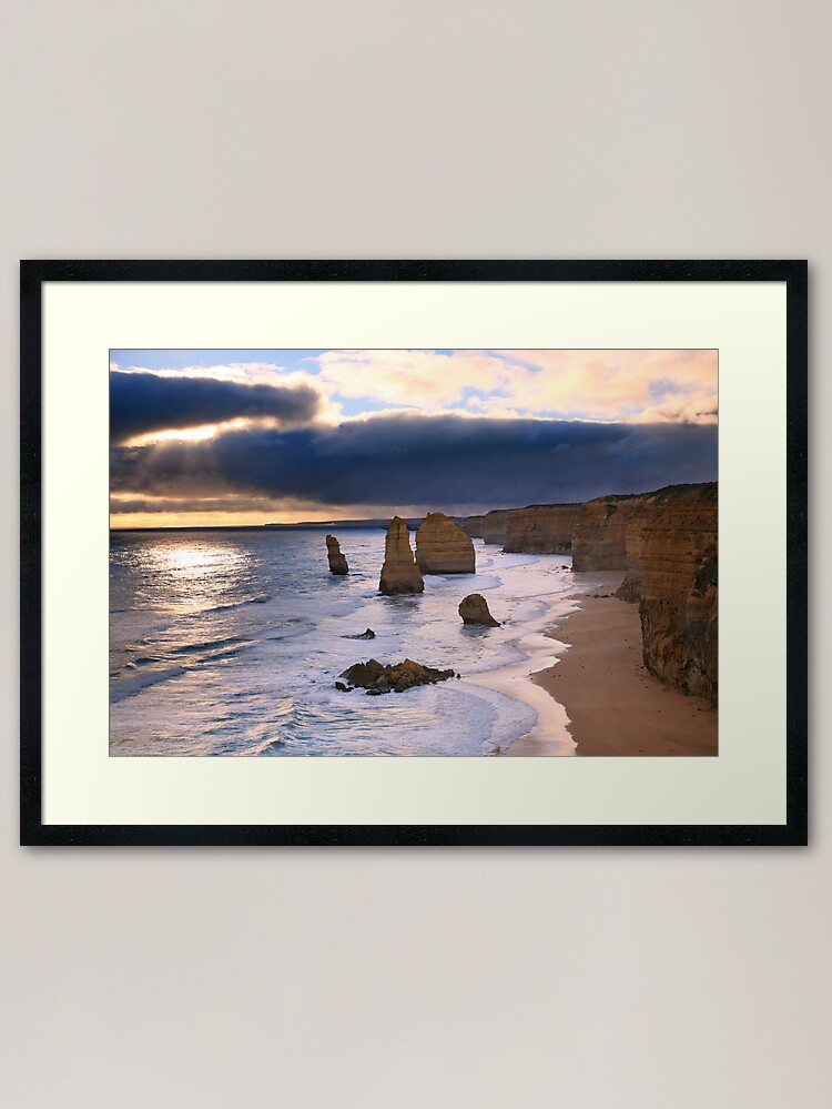 Alternate view of "The Twelve Apostles" Sunset, Great Ocean Rd, Australia Framed Art Print